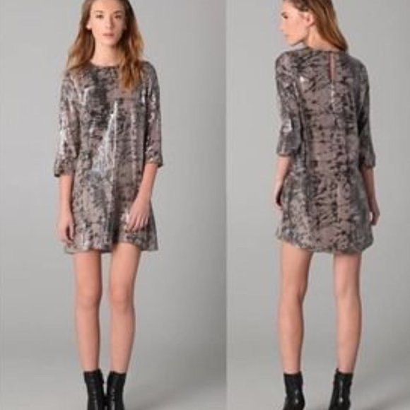 Parker New York tie dye silk sequin dress large - Picture 1 of 6